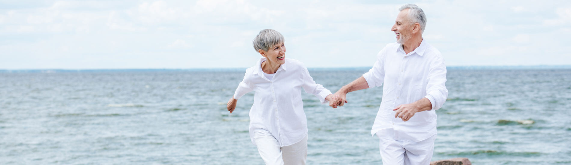 Elderly Couple Waterfront