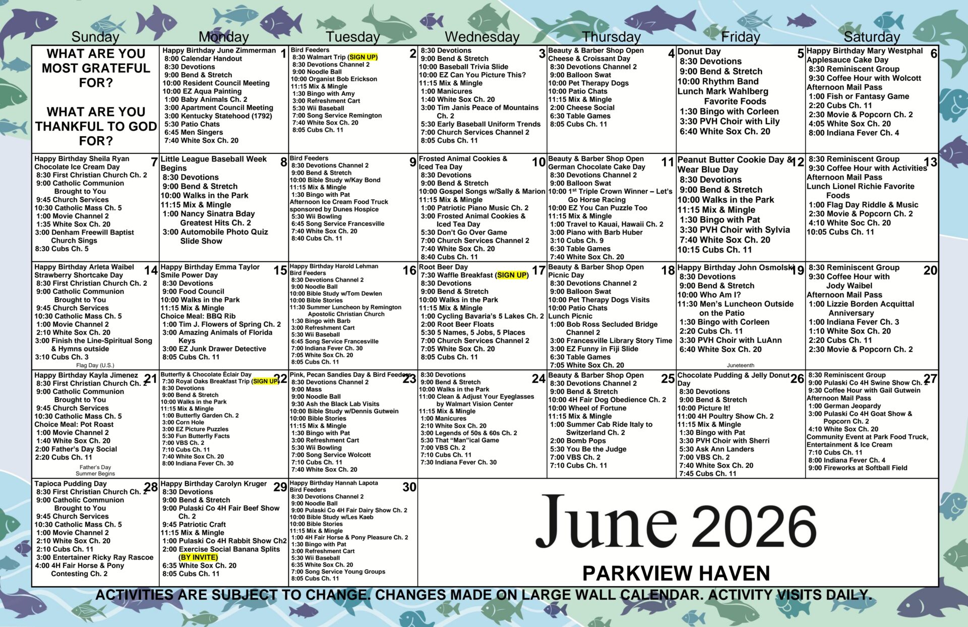 June 2026 Calendar
